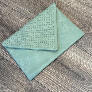 Urban Expressions green Studded Envelope Clutch